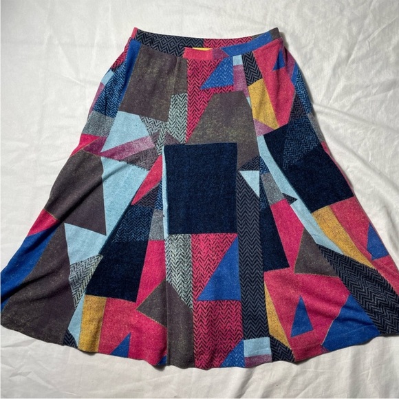 Maeve Anthropologie Cubist Knit Geometric Lined Midi
Skirt Retro Colors : Sz XL - Picture 8 of 15